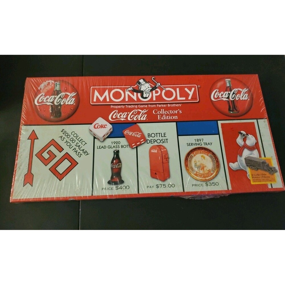 Coca-Cola Monopoly Collectors Edition Board Game Vintage 1999 Coke New Sealed